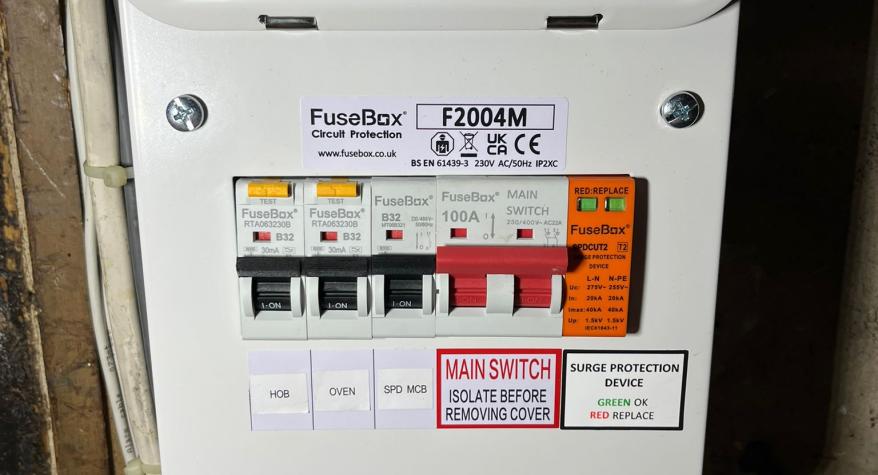 New Cooker Supply & Consumer Unit - Dartford